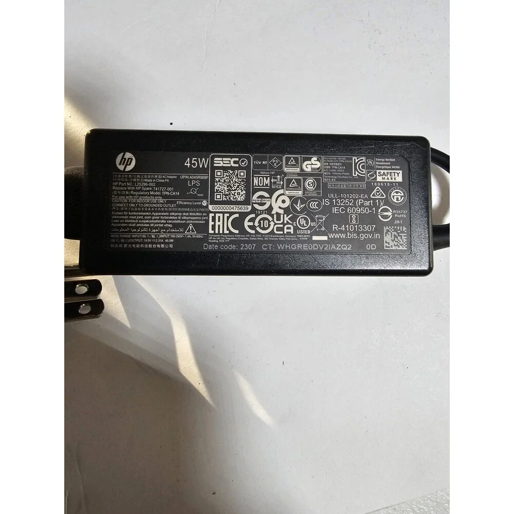 Genuine 45W HP AC Adapter Charger 19.5V 2.31A Model TPN-CA14 P/N L25296-003